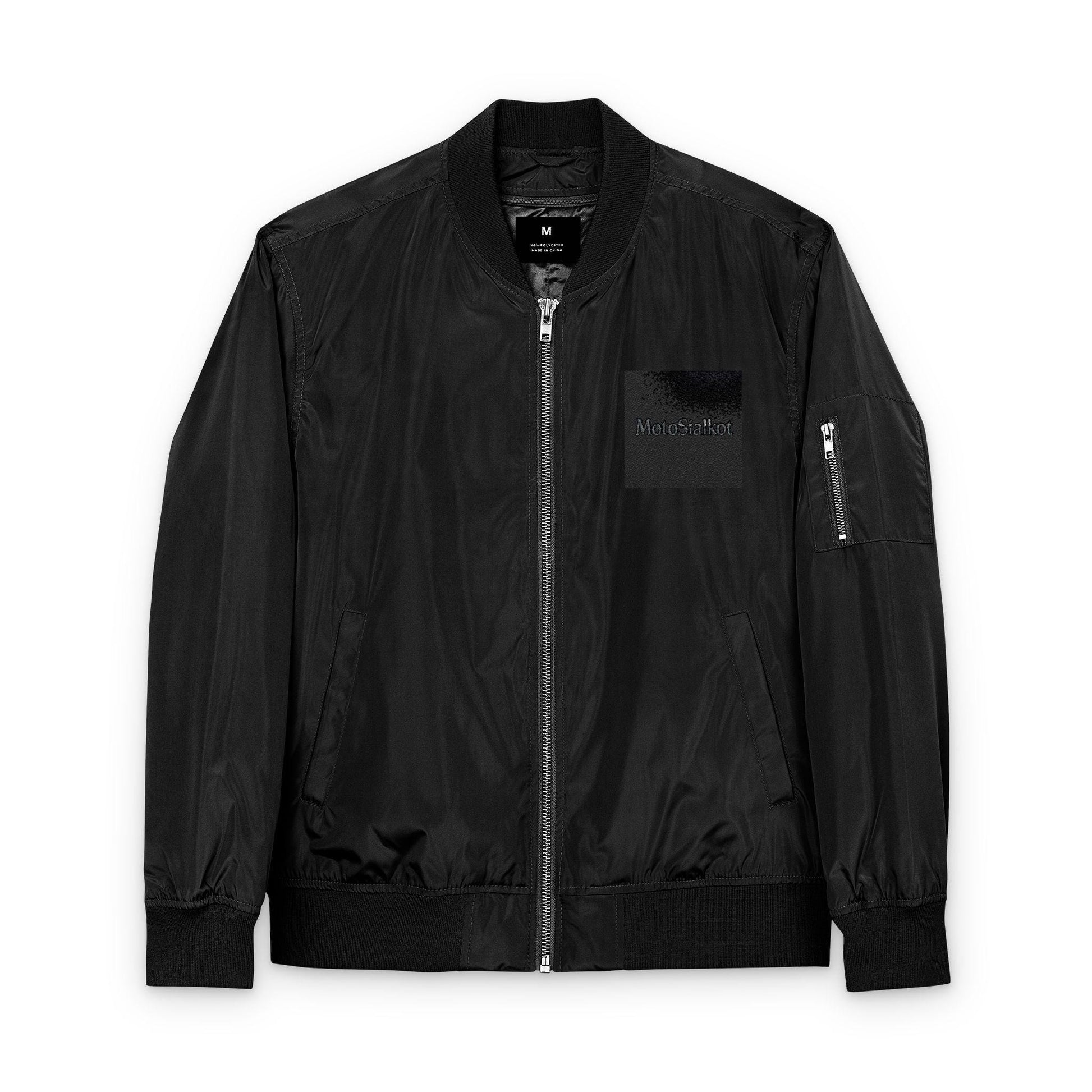 Eco-Friendly Embroidered Bomber Jacket, Stylish Unisex Outerwear, Sustainable Fashion, Gifts for Eco-Conscious, Casual Streetwear
