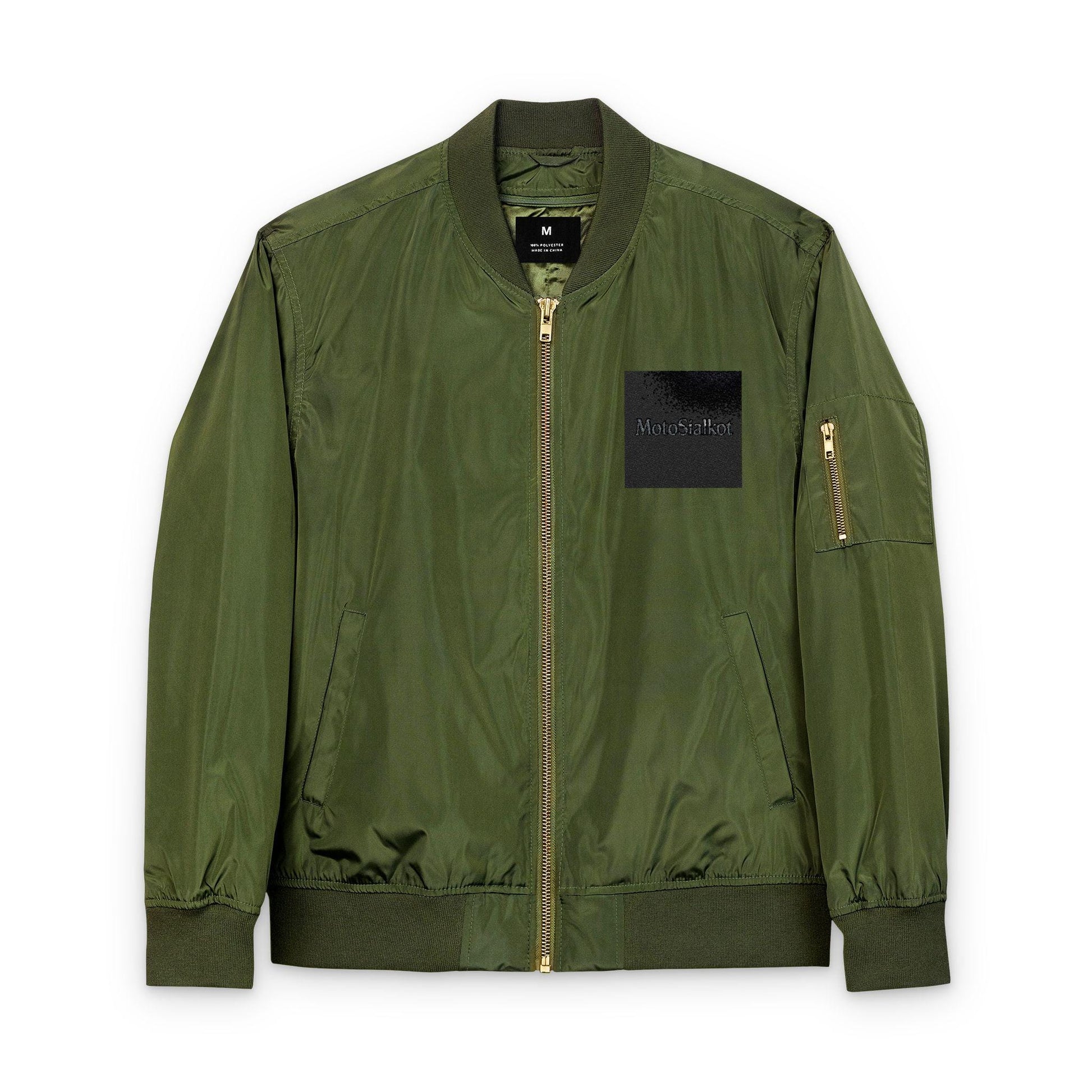 Eco-Friendly Embroidered Bomber Jacket, Stylish Unisex Outerwear, Sustainable Fashion, Gifts for Eco-Conscious, Casual Streetwear
