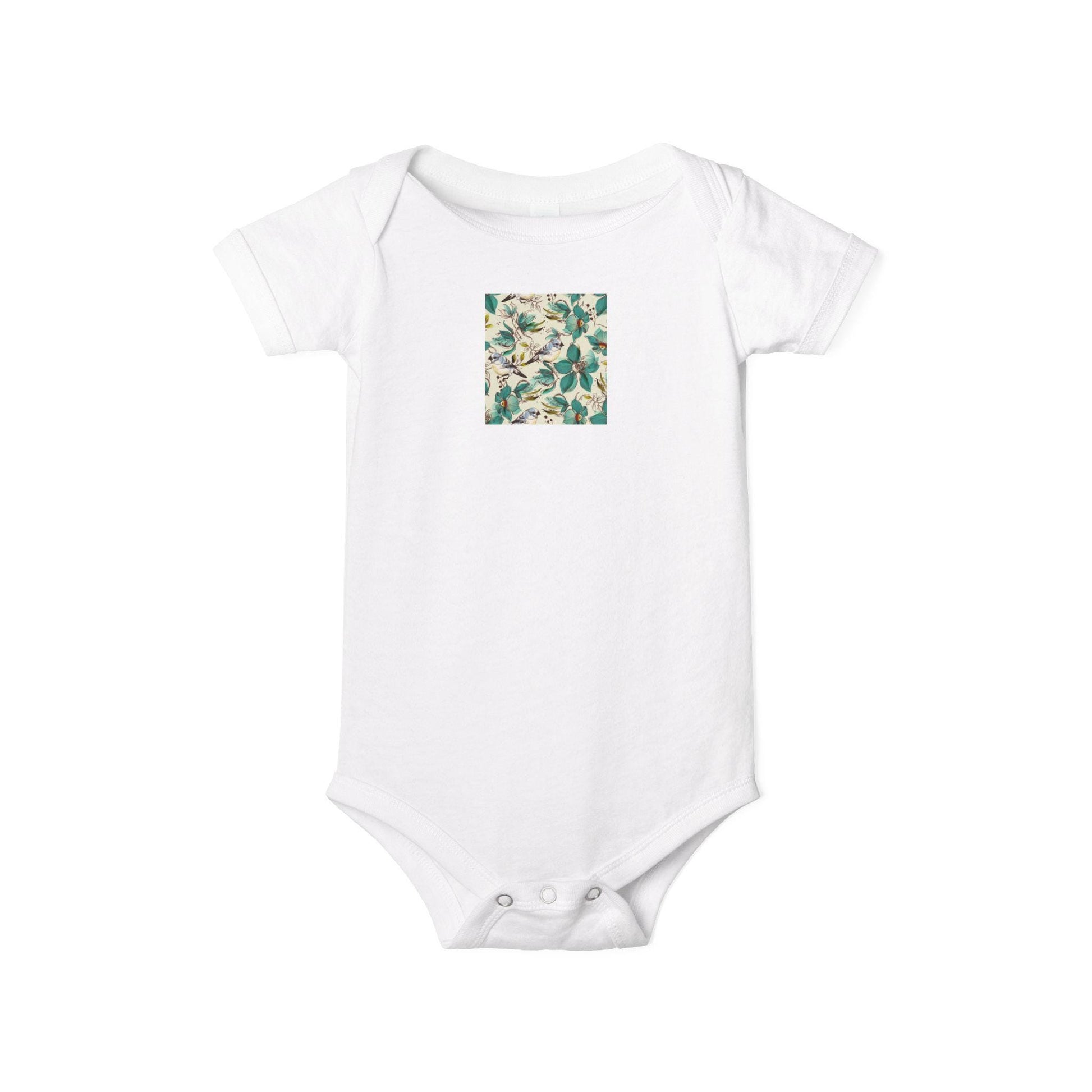 Botanical Print Infant Bodysuit, Newborn Gift, Baby Shower Outfit, Cute One Piece, Floral Baby Clothes, Eco-Friendly Fashion, Everyday Wear