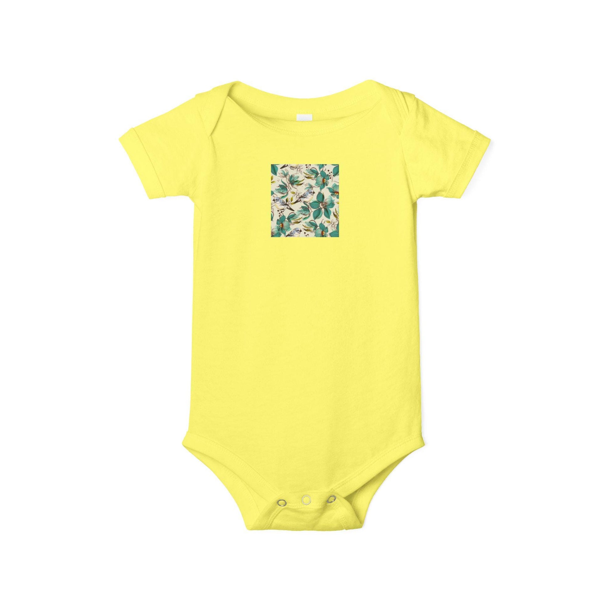 Botanical Print Infant Bodysuit, Newborn Gift, Baby Shower Outfit, Cute One Piece, Floral Baby Clothes, Eco-Friendly Fashion, Everyday Wear